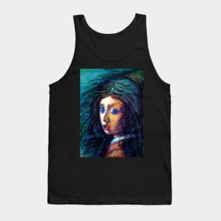 A girl with crazy hair and eyes Tank Top